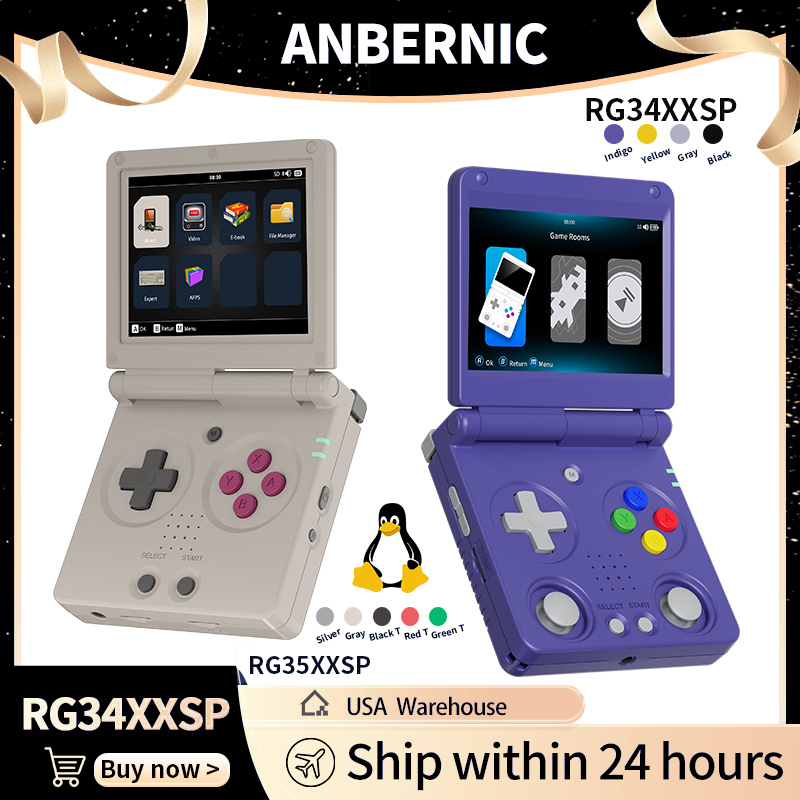 Retro Gaming Images - Anbernic RG34XXSP RG35XXSP Consola de juegos