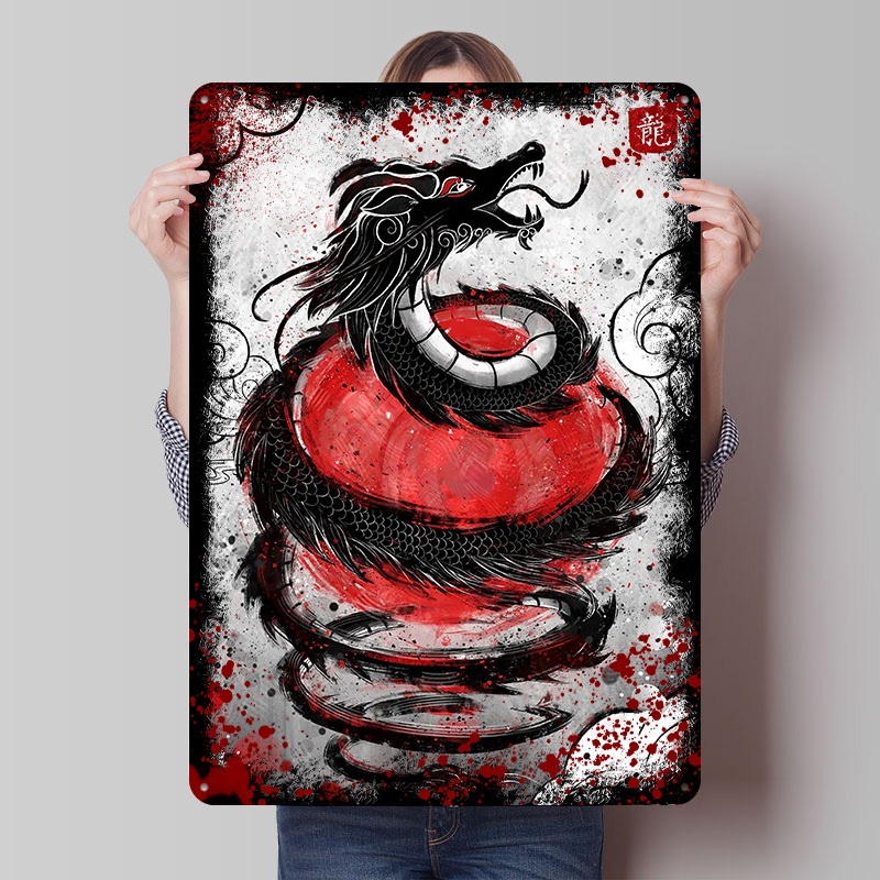 Retro Gaming Japan - Póster japonés Sun Dragon Rubyart, arte