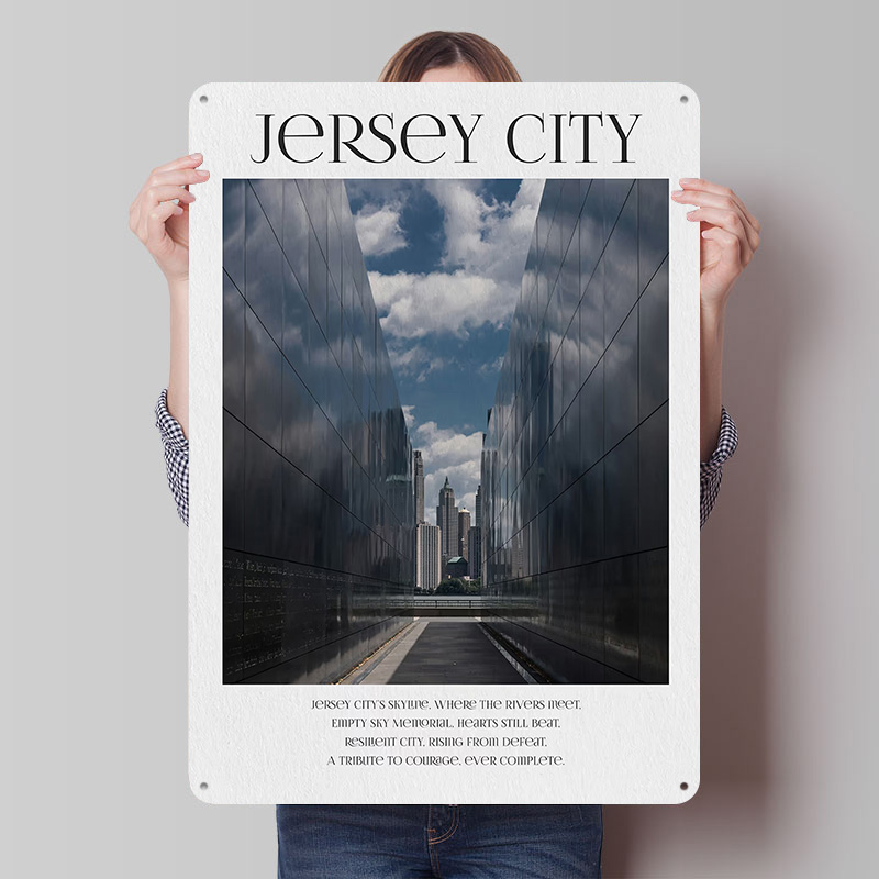 Retro Gaming Jersey - Póster de Jersey City, Letreros Metálicos