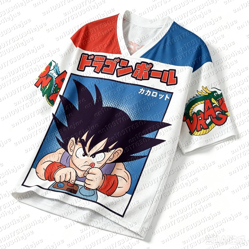 Retro Gaming Jersey - Camiseta Deportiva Retro de Dragon Ball