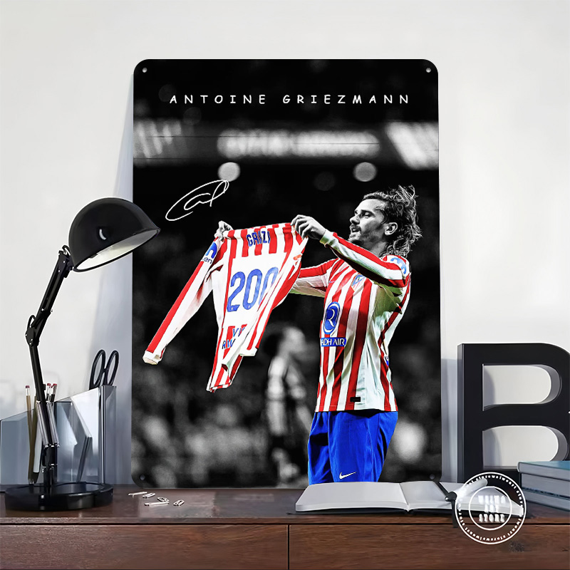 Póster de Antoine Griezmann co - Retro Gaming Jersey reseña y precio