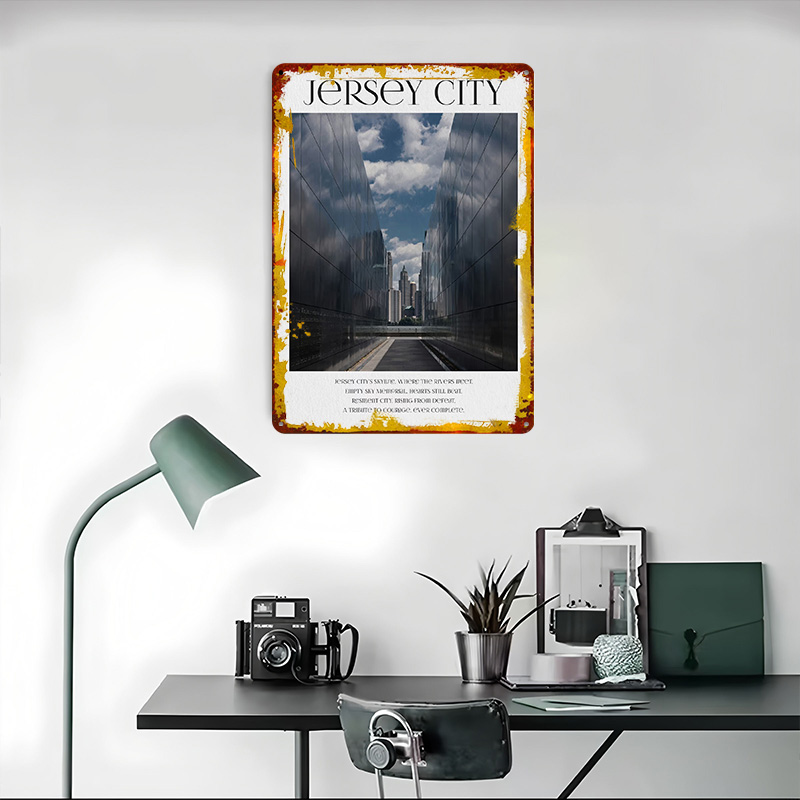 Póster de Jersey City, Letrero - Retro Gaming Jersey reseña y precio