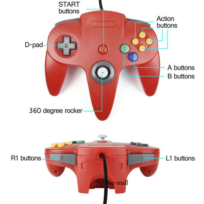 Controlador N64 clásico USB co - Retro Gaming Joystick reseña y precio