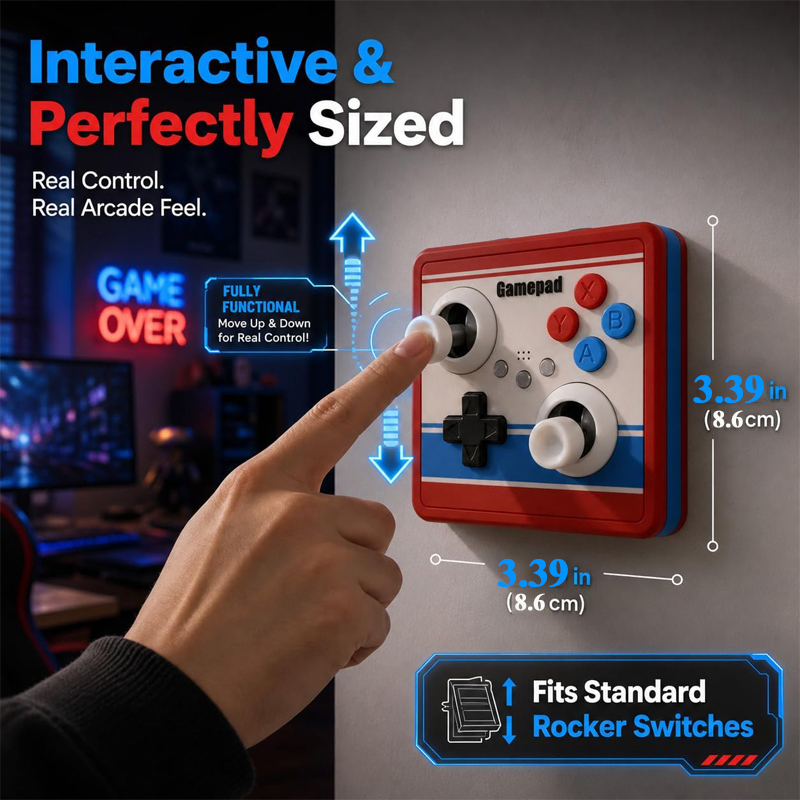 Cubierta de interruptor de luz - Retro Gaming Joystick reseña y precio